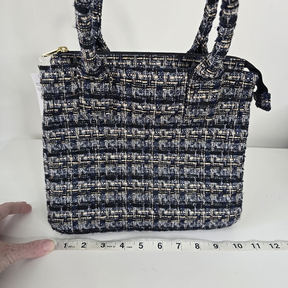 NWT J. Crew Small Tweed Structured Tote Bag Purse Multicolored Old Money - Picture 9 of 11